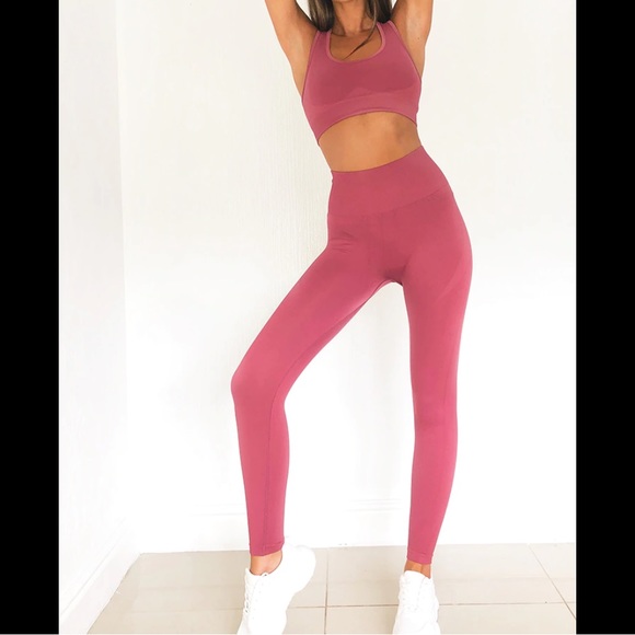PLT Rose High Waist Seamless Gym Leggings - Picture 1 of 10